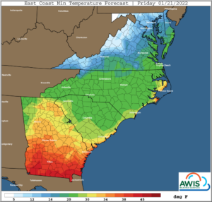 Cover photo for AWIS Weather Advisory: Act Now: Rain on Saturday, Followed by a Very Cold Night!