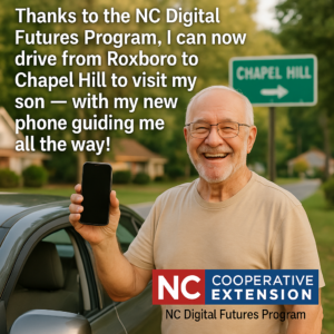 Cover photo for Helping Hands in Roxboro: Learning GPS Navigation to Reconnect With Family