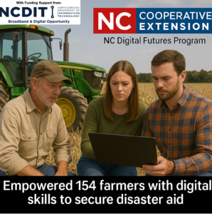 Cover photo for Digital Skills Help Columbus County, NC Farmers Apply for Disaster Aid